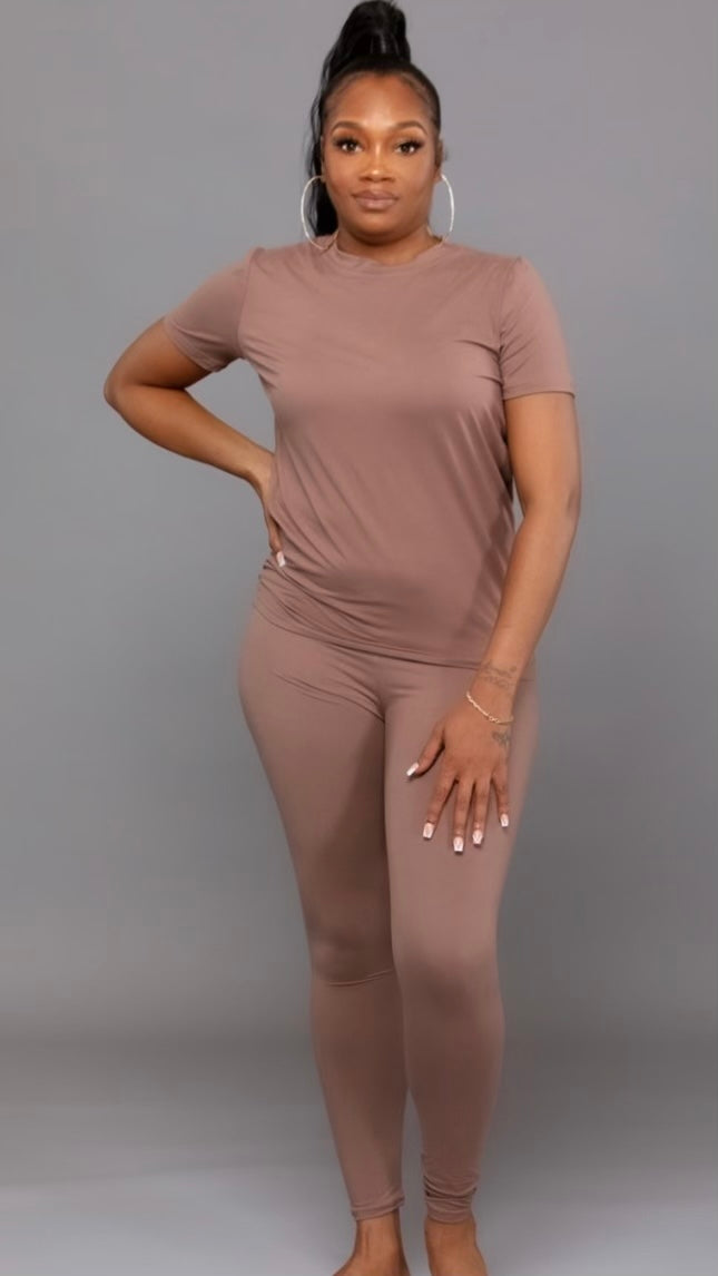 Essential T Set (taupe/mint)