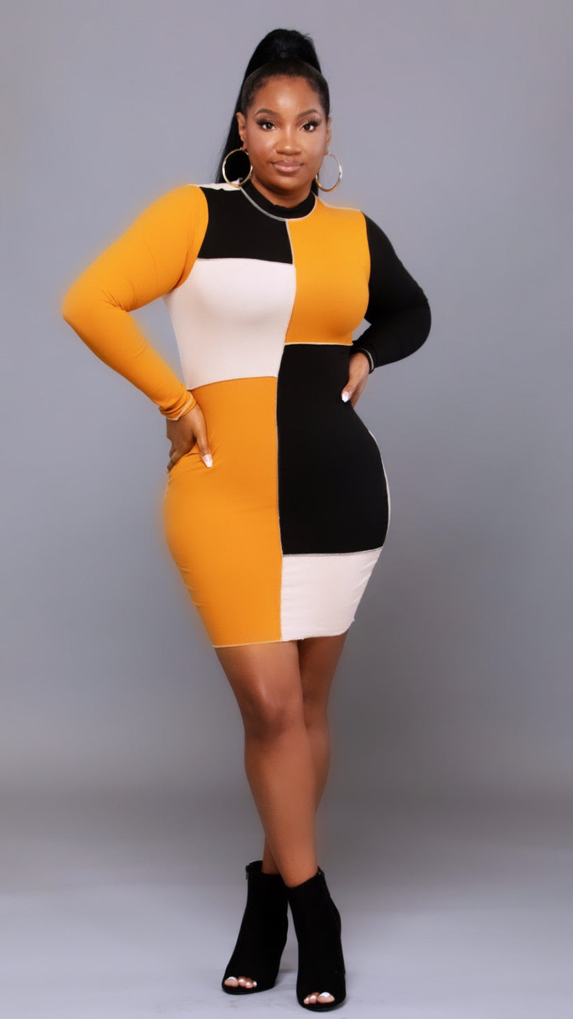 Colorblock Dress