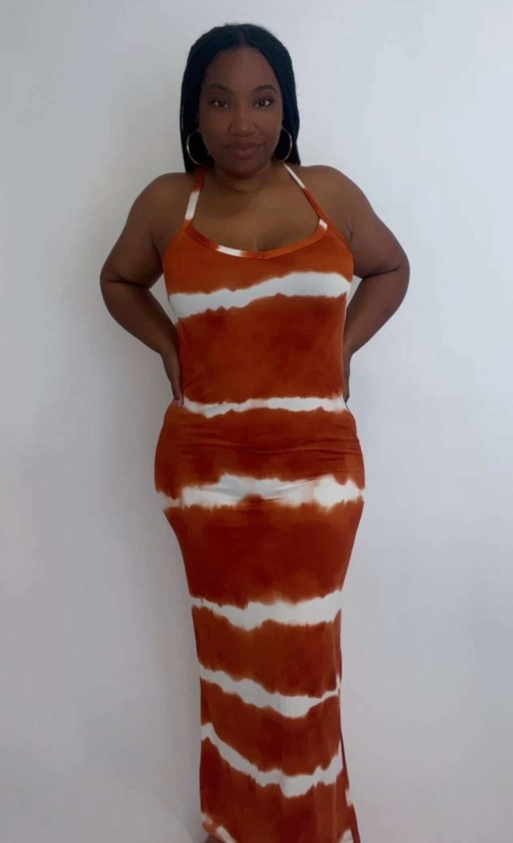 Tie Dye Maxi (Rust)